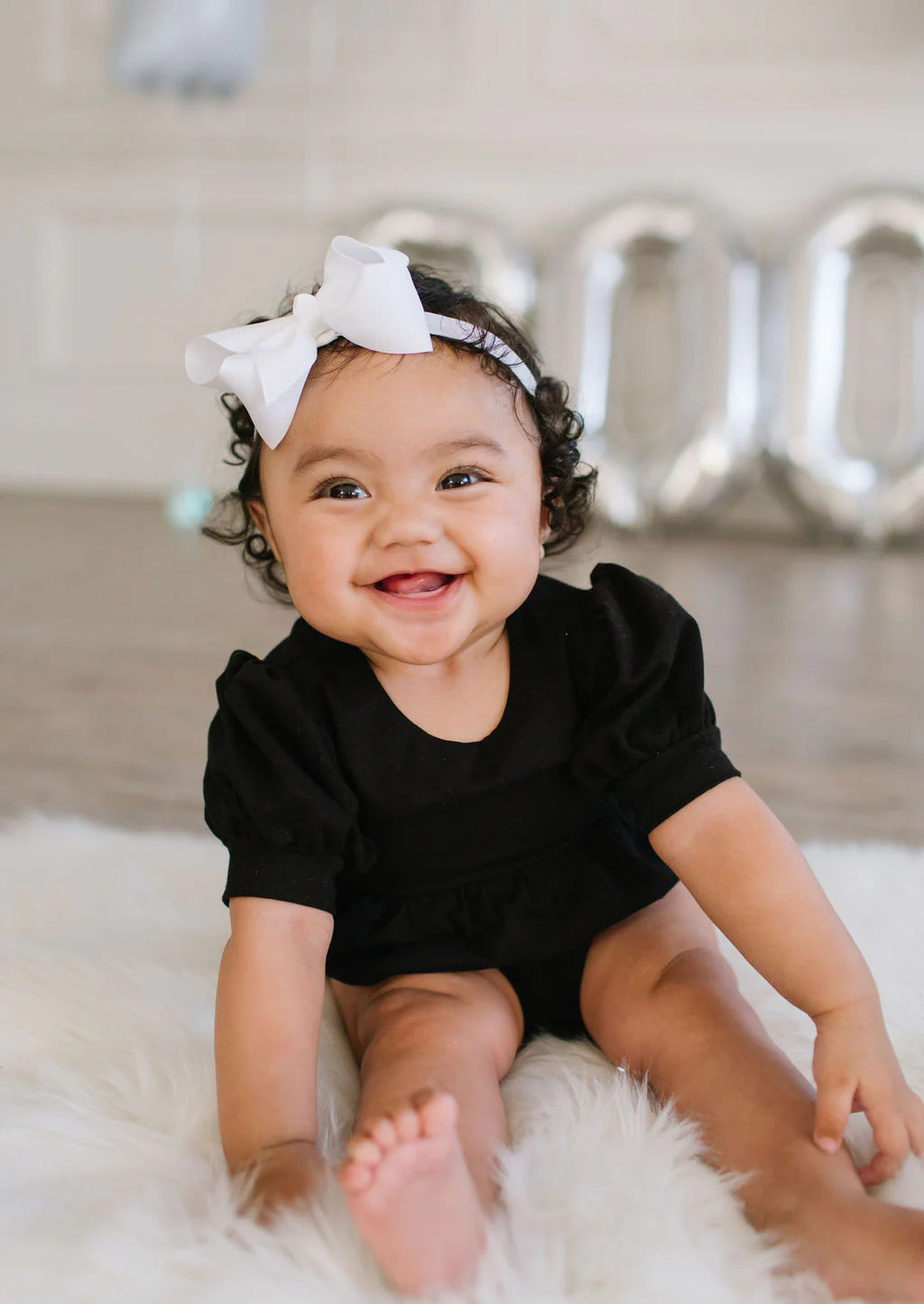 Puff Romper in Midnight