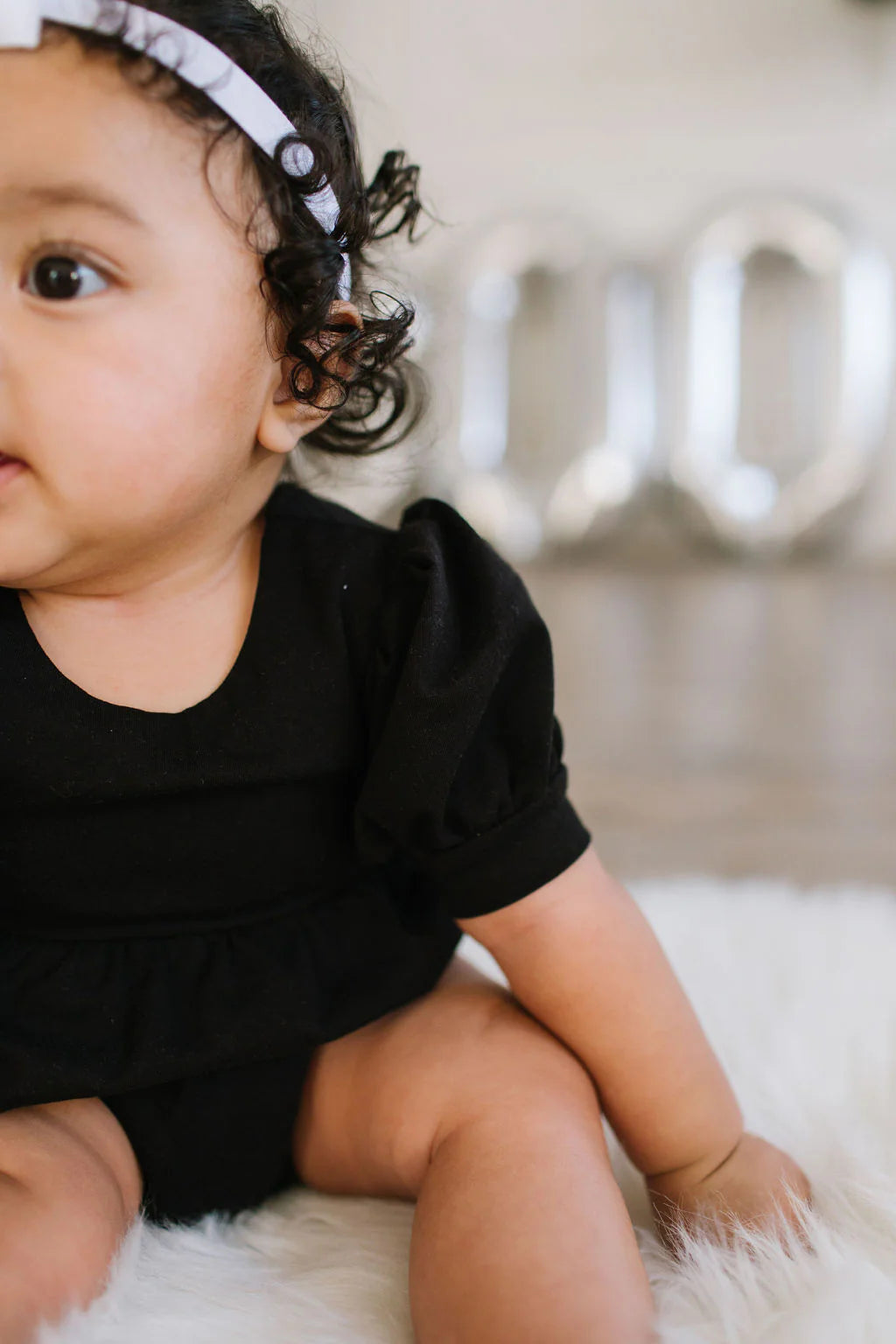 Puff Romper in Midnight