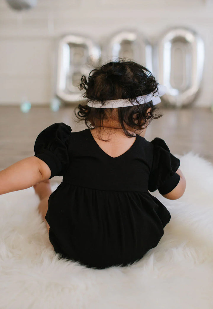 Puff Romper in Midnight