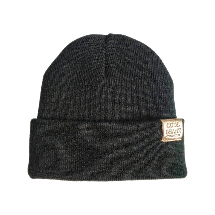 Black Check yourself reversible Beanie