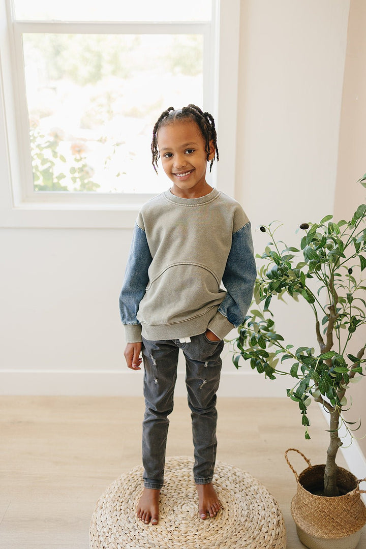 Morgan Crew Neck - Moss Green