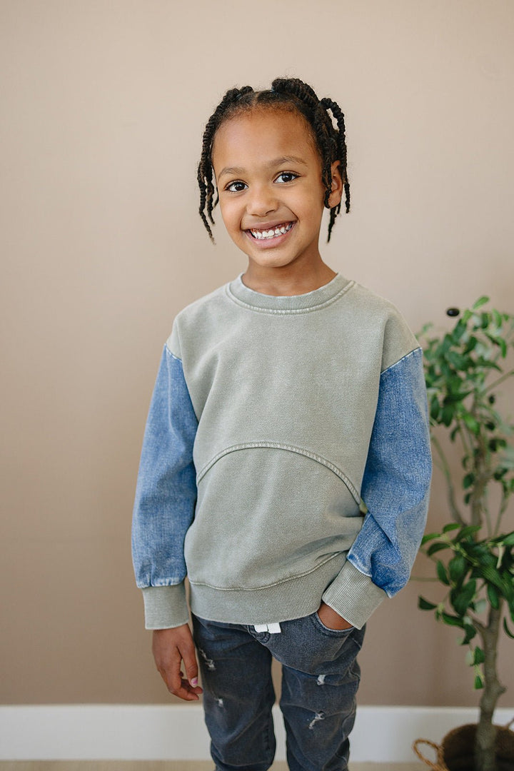 Morgan Crew Neck - Moss Green