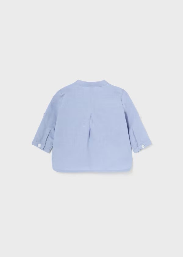 Boys LS MAO Collar Shirt