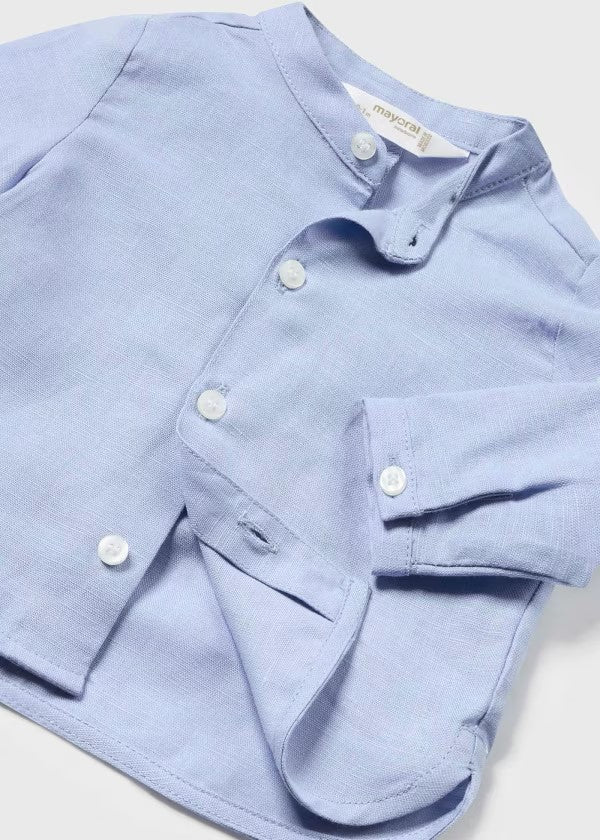Boys LS MAO Collar Shirt