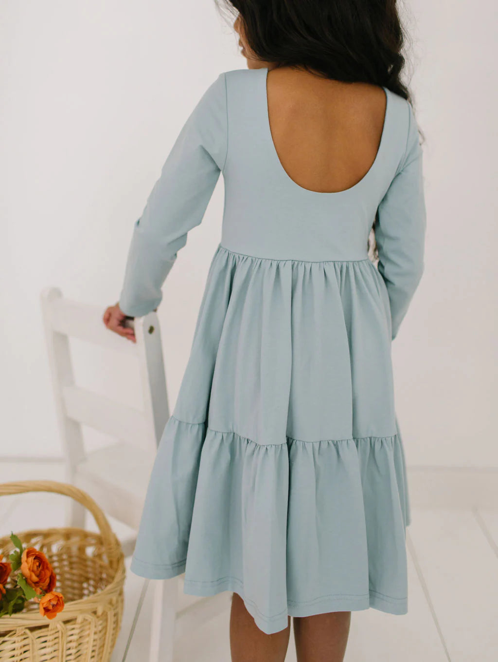 Gwendolyn Dress in Dusty Blue