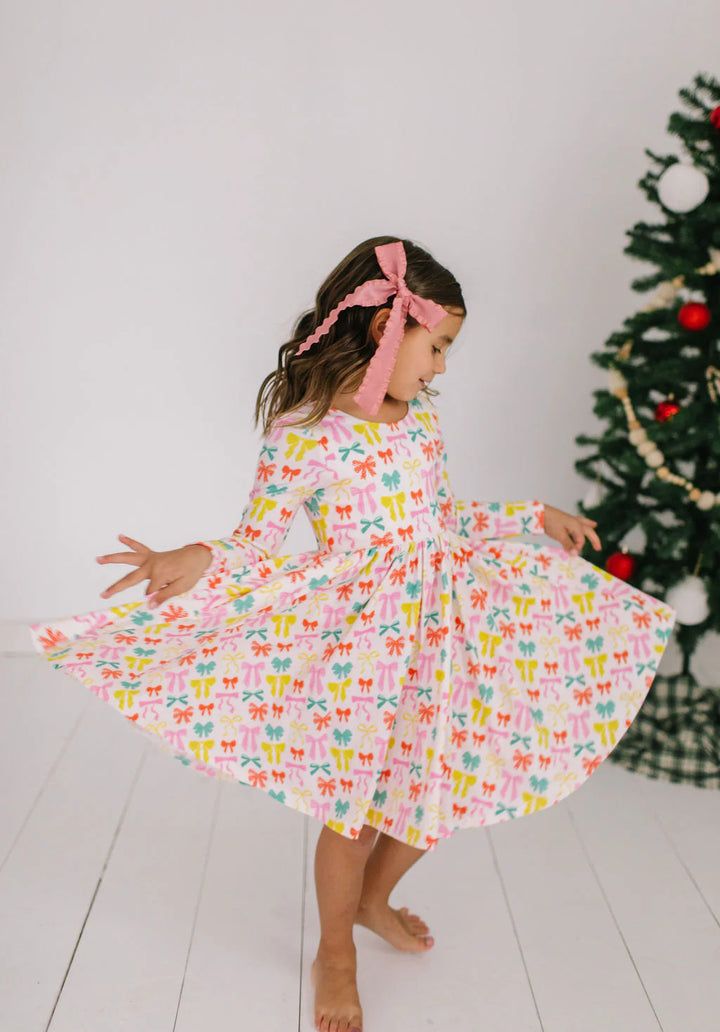 Gwendolyn Dress in Holiday Bows