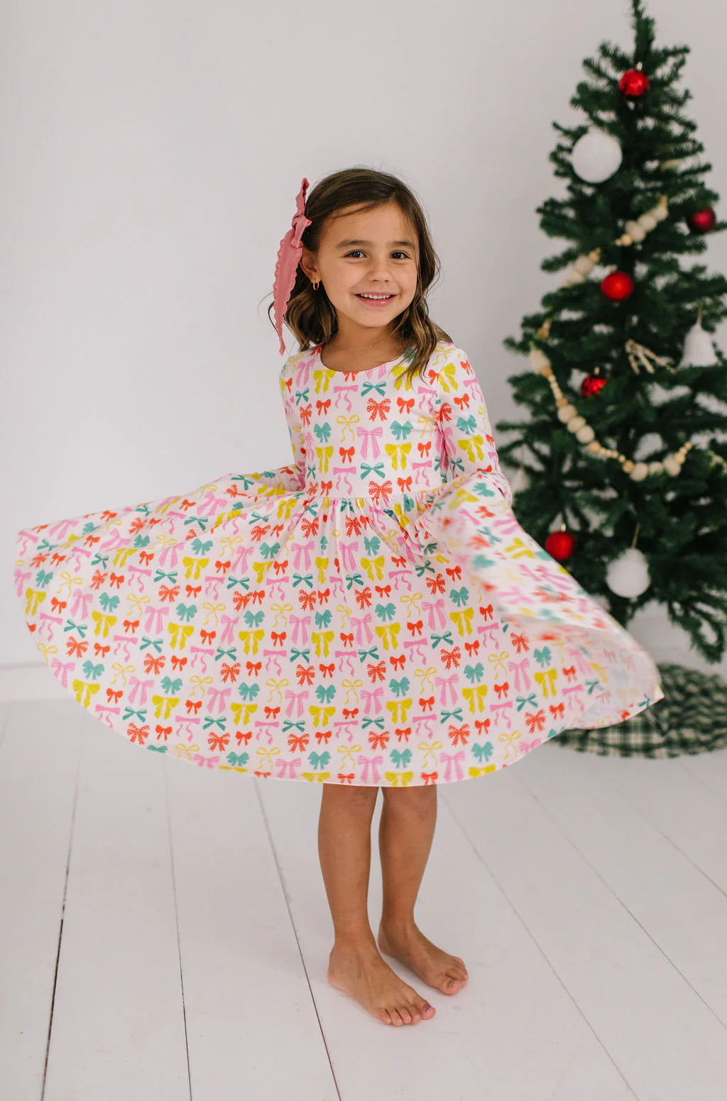 Gwendolyn Dress in Holiday Bows