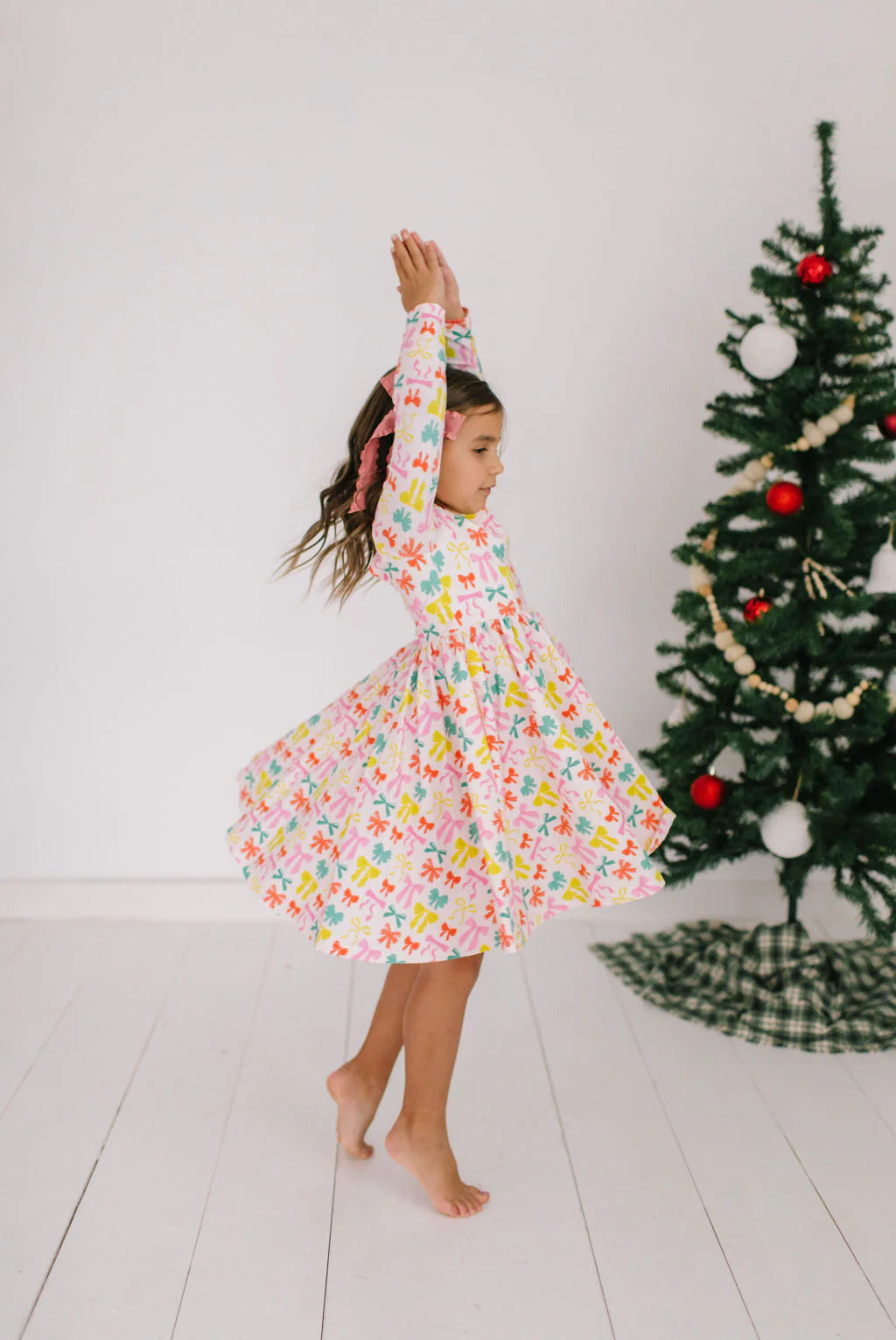 Gwendolyn Dress in Holiday Bows