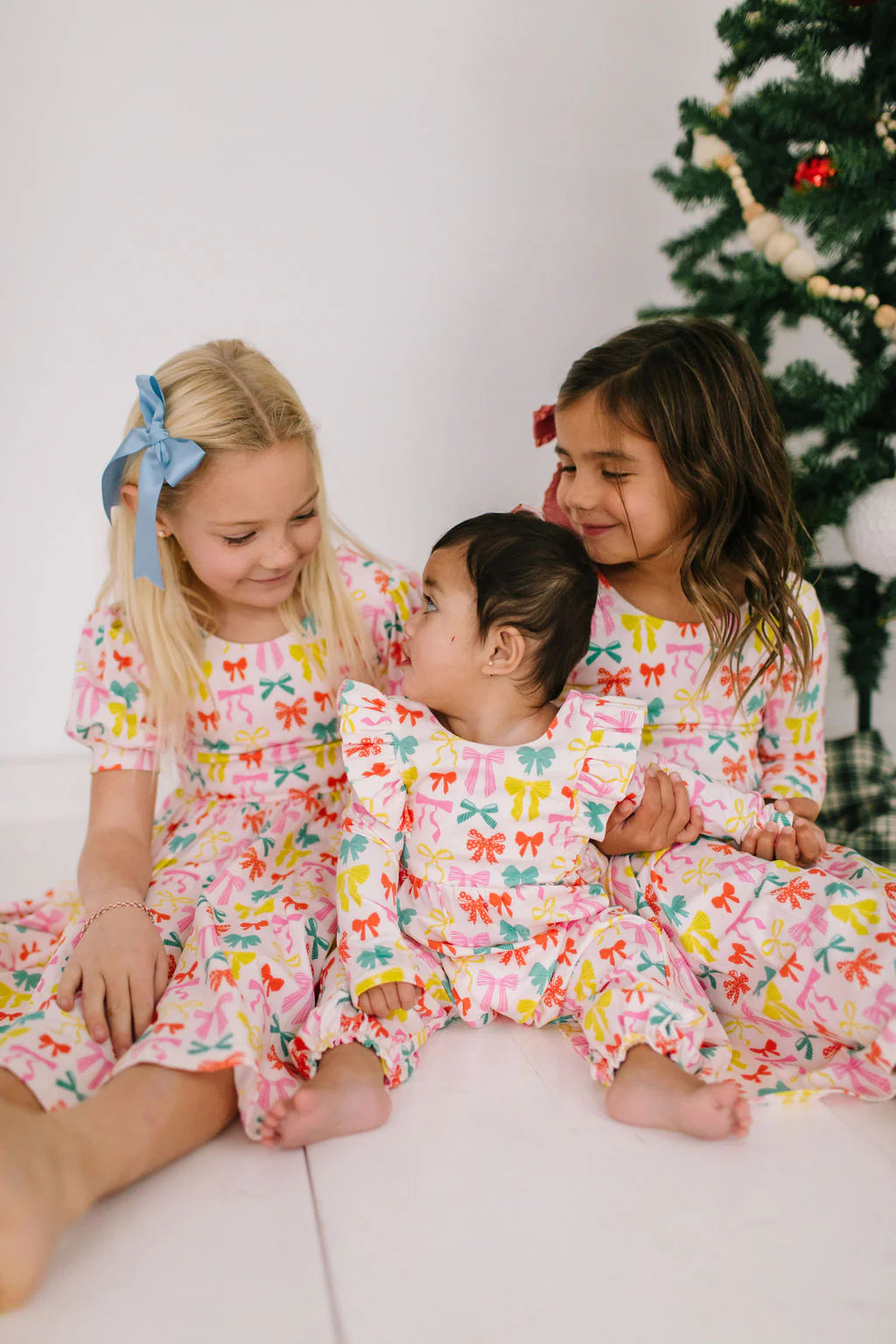 Mabel Romper in Holiday Bows