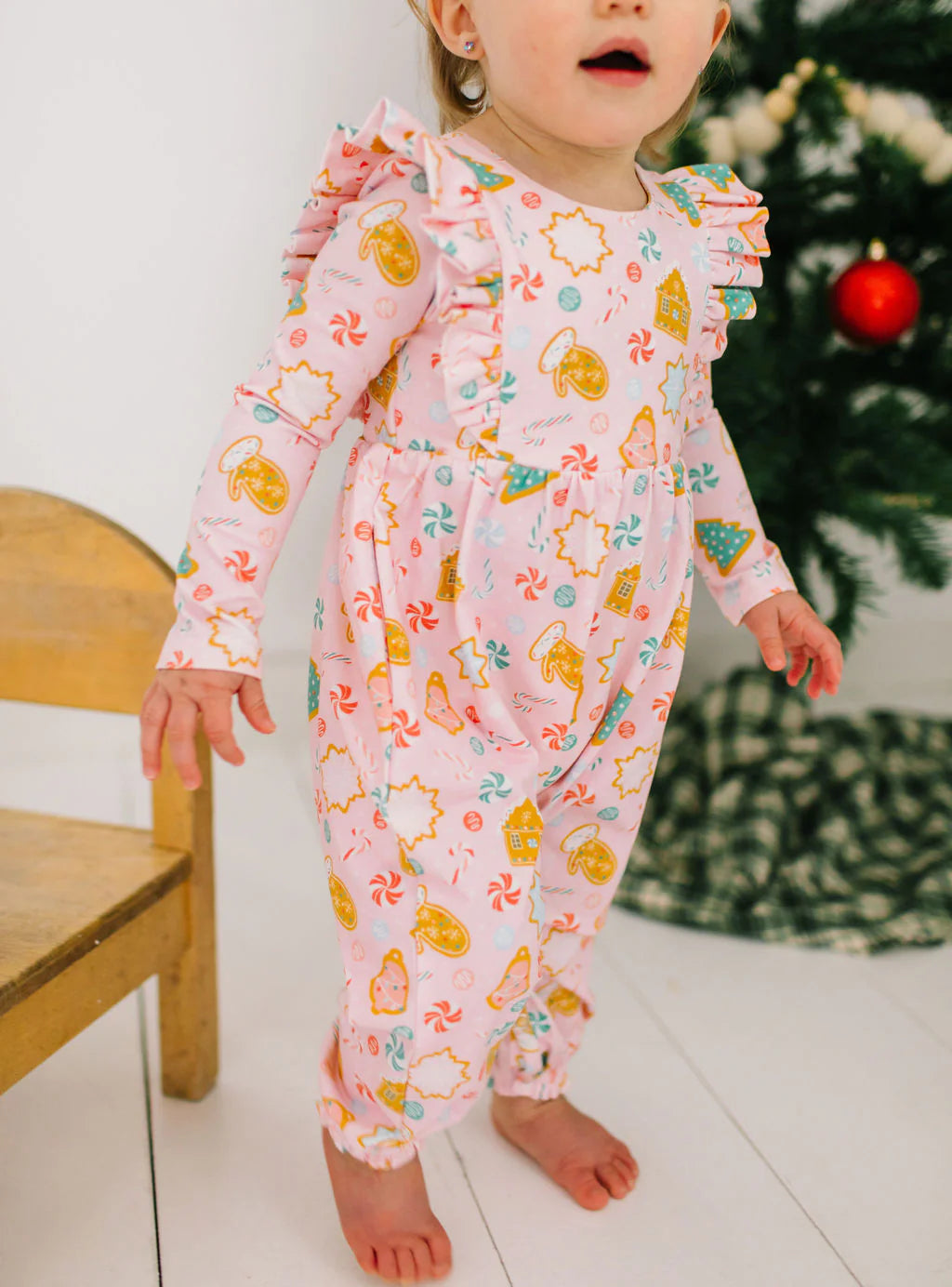 Mabel Romper in Christmas Cookies