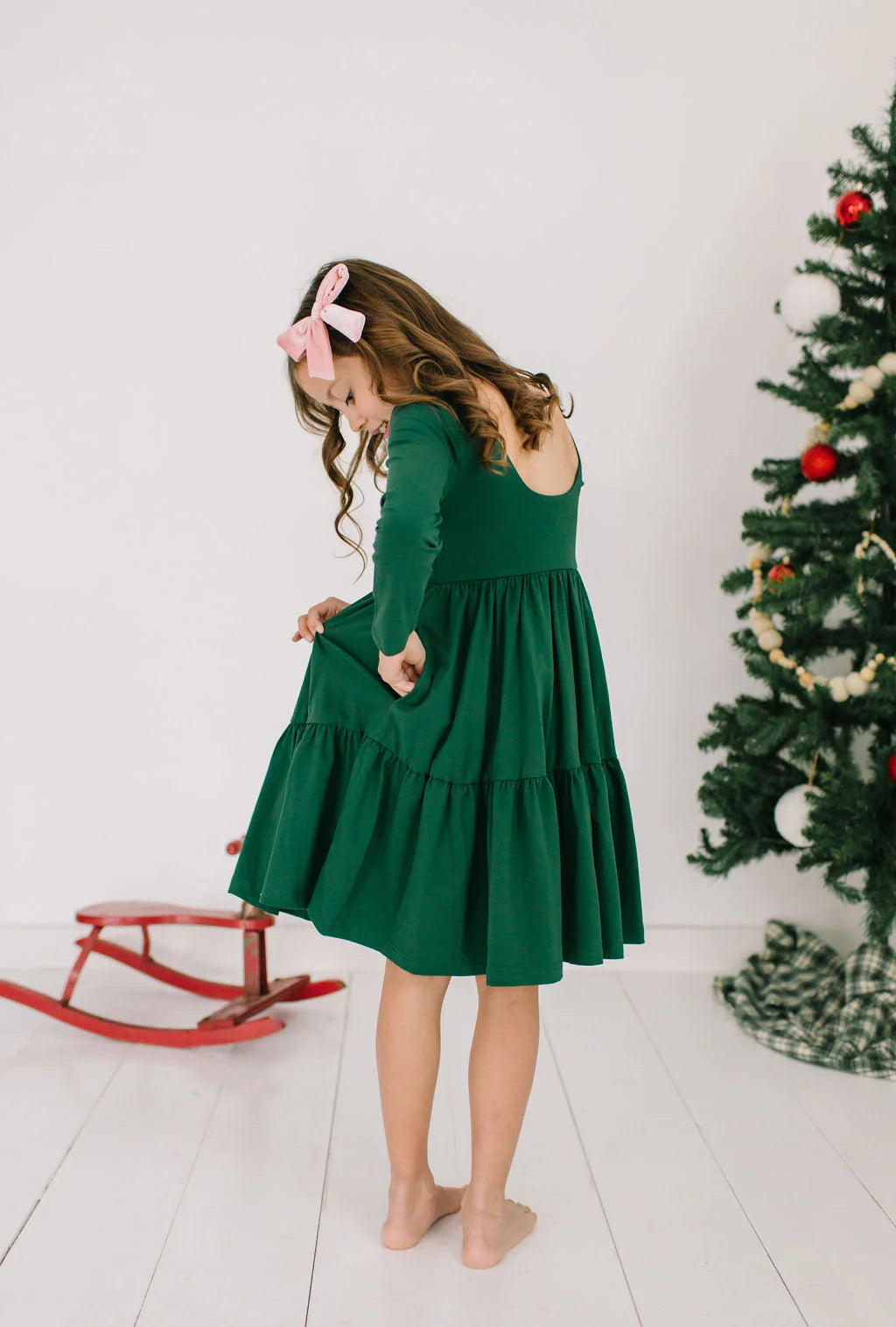 Gwendolyn Ruffle in Evergreen