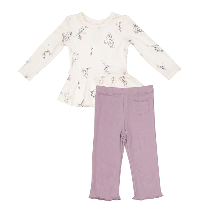 Peplum Top And Flare Pant