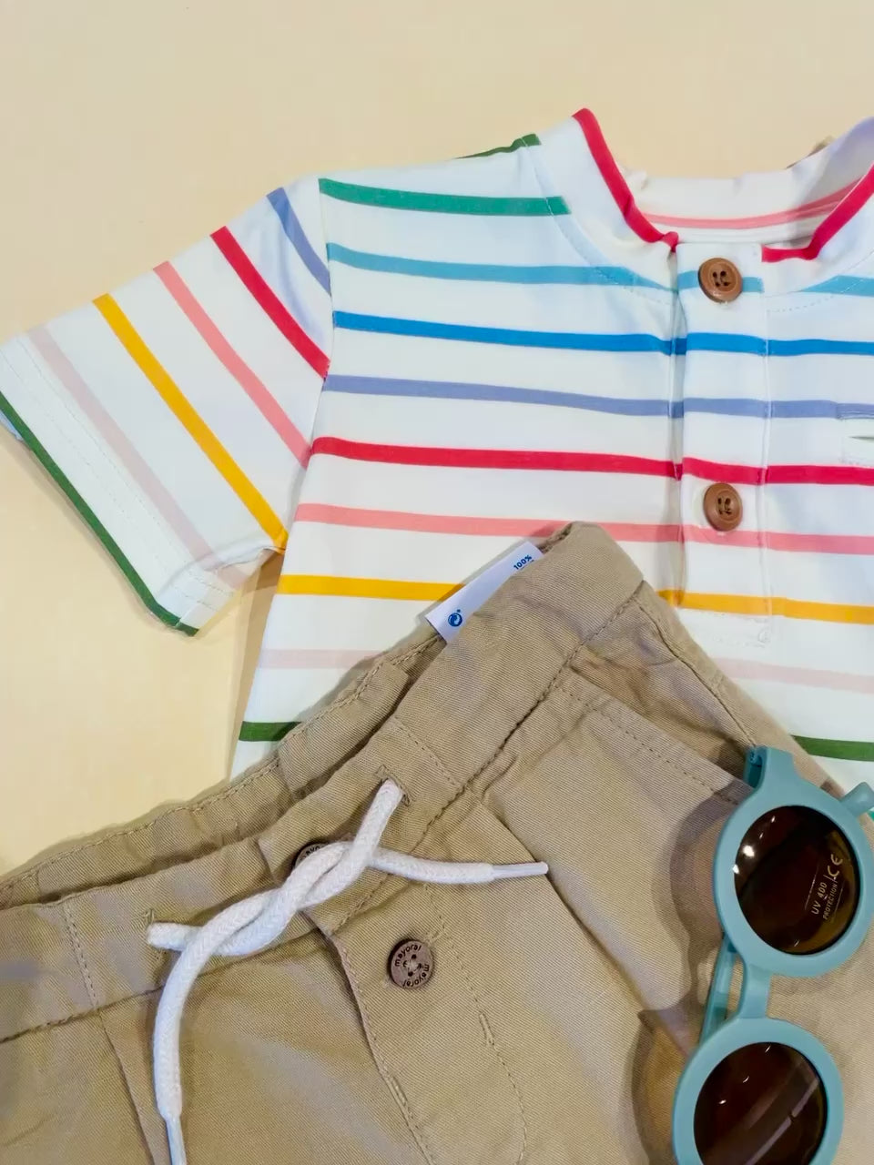 Alex Tee in Primary Stripe