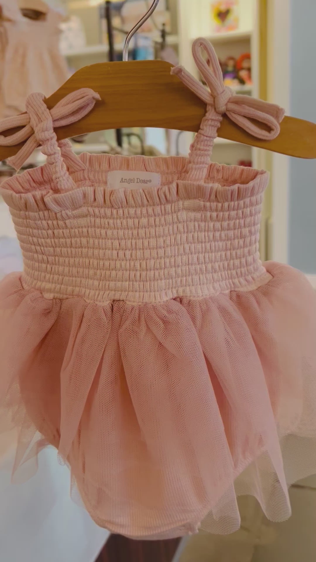 Solid Rose Smoke Rib Tutu Bubble