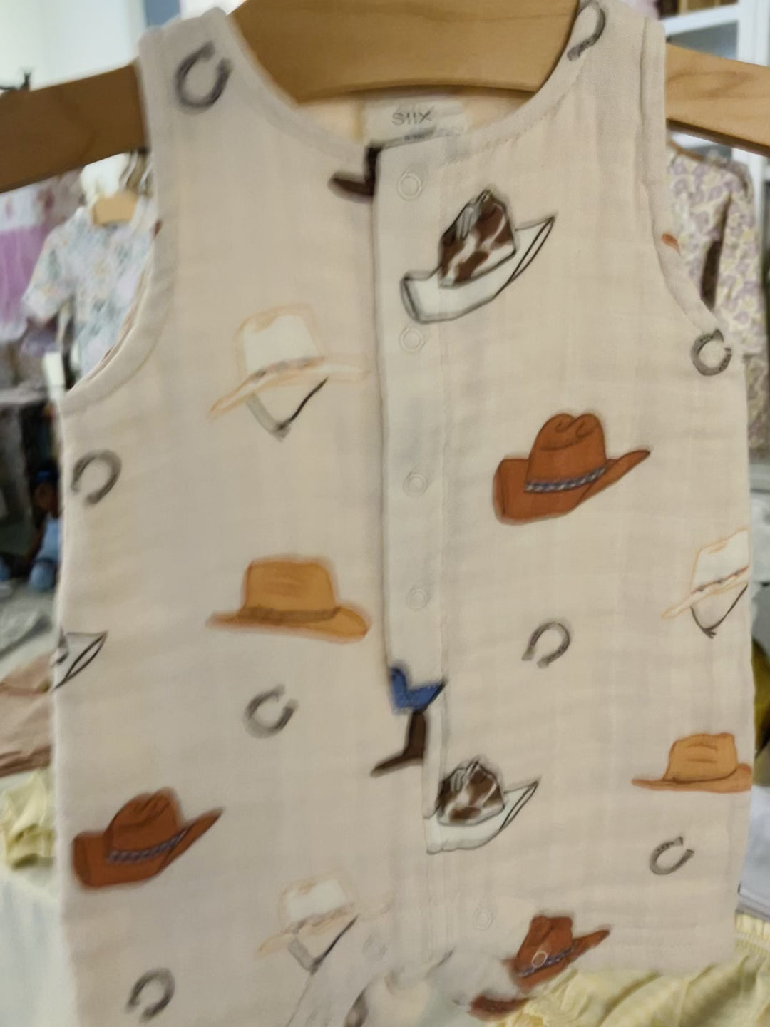 Muslin Shortie Romper - Western