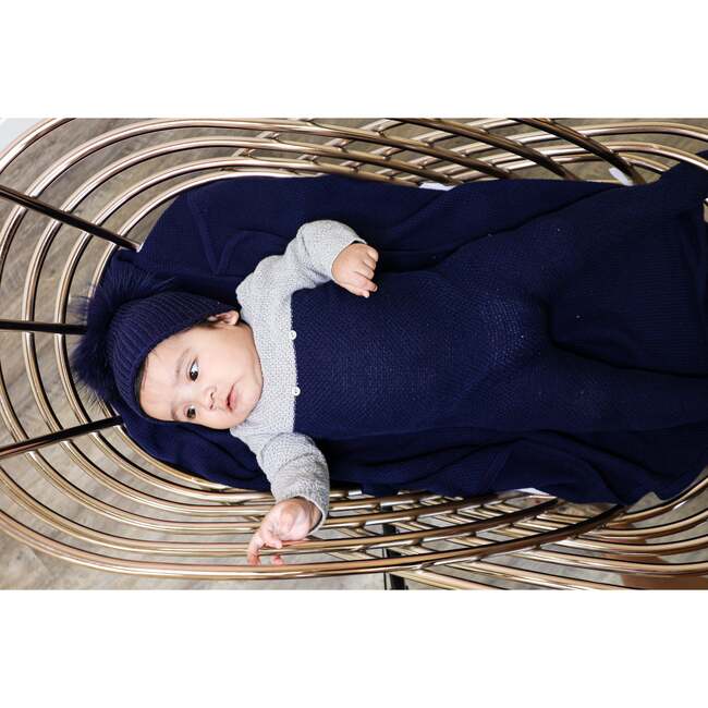 Cutie Color Block Footie in Navy