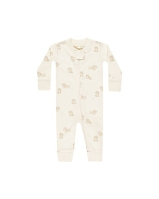 ZIP LONGSLEEVE SLEEPER || PUPPIES