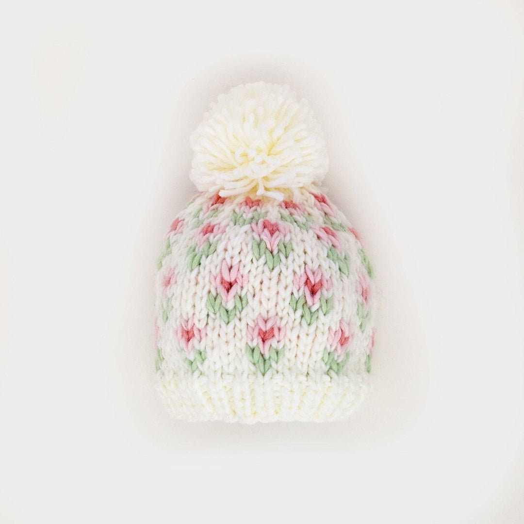 Bitty Blooms Blush Beanie Hat