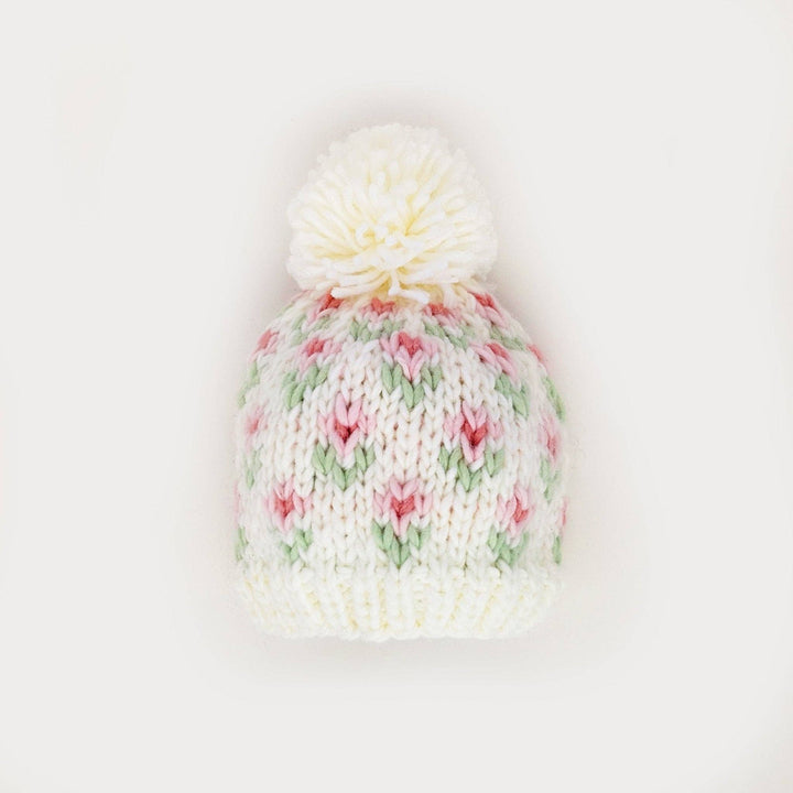 Bitty Blooms Blush Beanie Hat