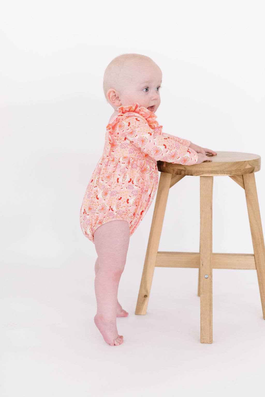 Leah Romper in Fluffy Wishes
