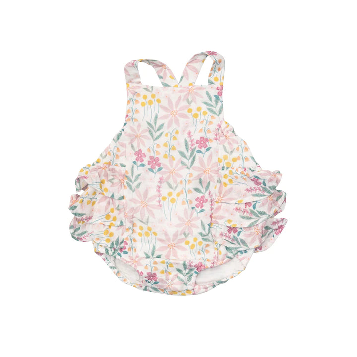 Pinwheel Floral Ruffle Sunsuit