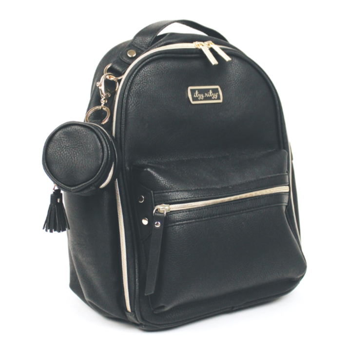 Black Itzy Mini™ Diaper Bag Backpack