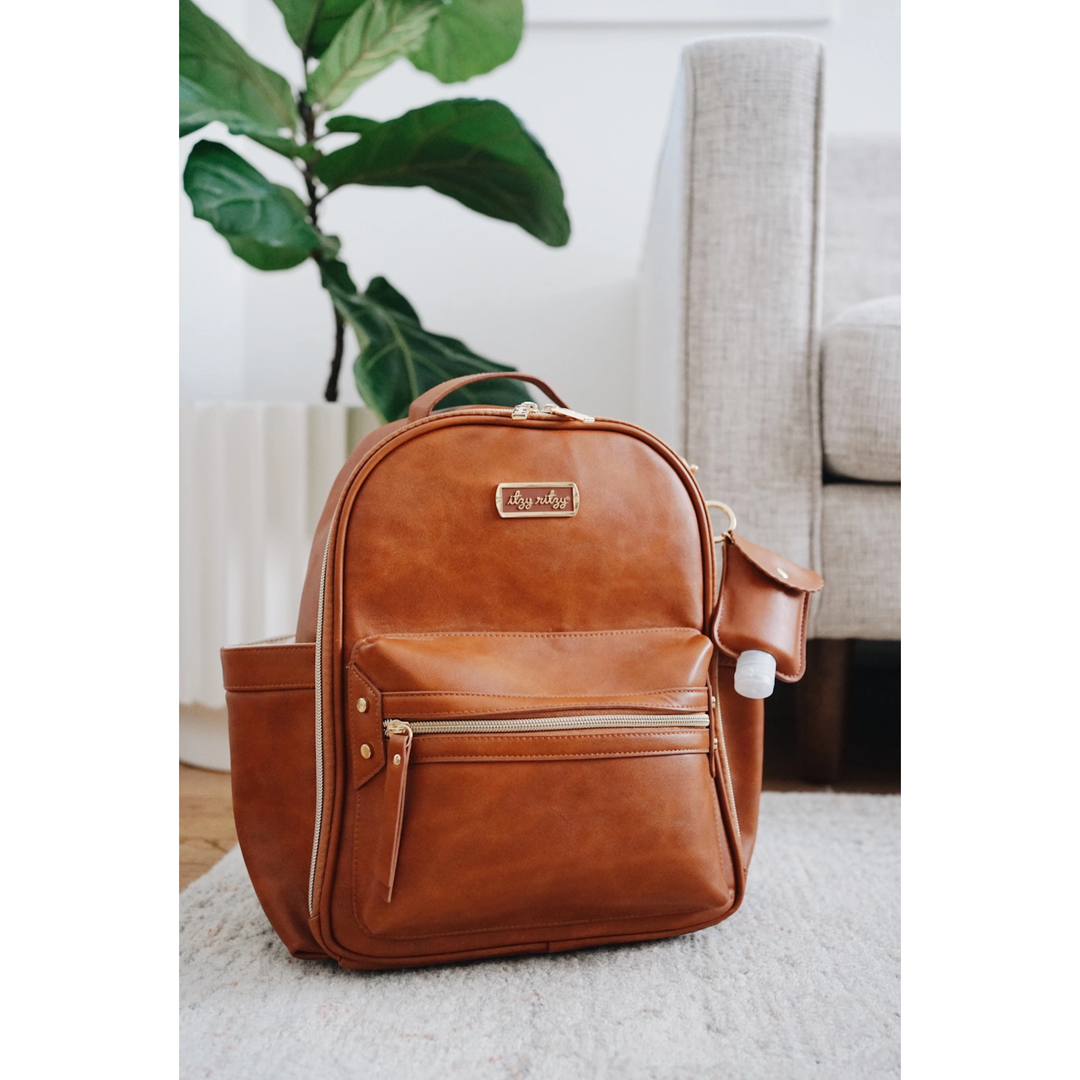 Cognac Itzy Mini™ Diaper Bag Backpack