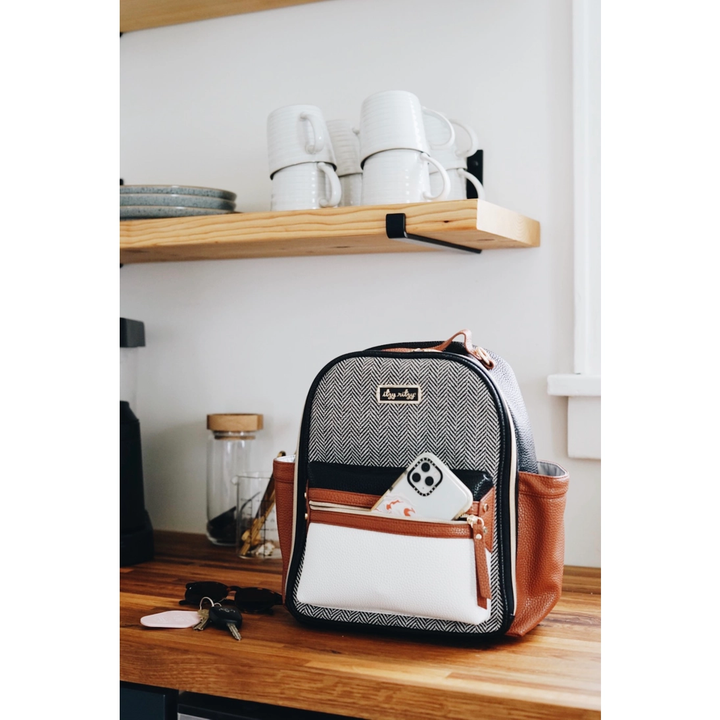 Coffee & Cream Itzy Mini™ Diaper Bag Backpack