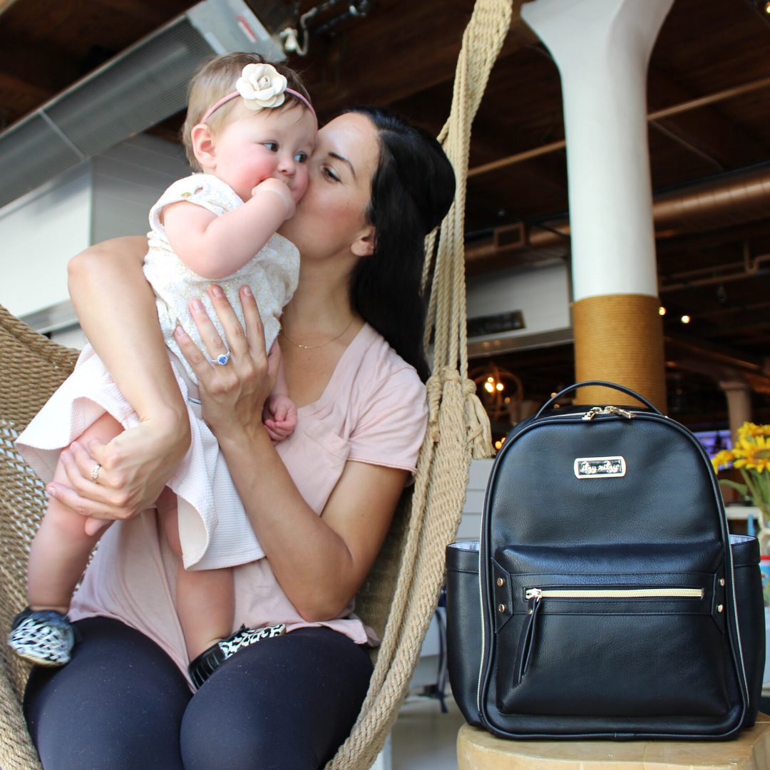 Black Itzy Mini™ Diaper Bag Backpack