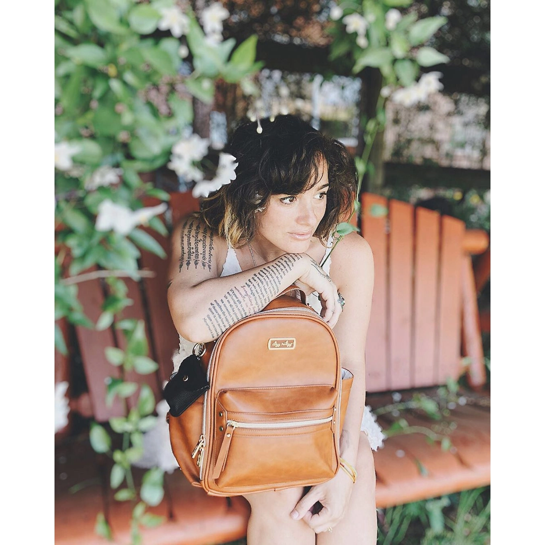 Cognac Itzy Mini™ Diaper Bag Backpack