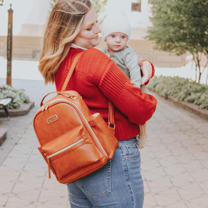 Cognac Itzy Mini™ Diaper Bag Backpack