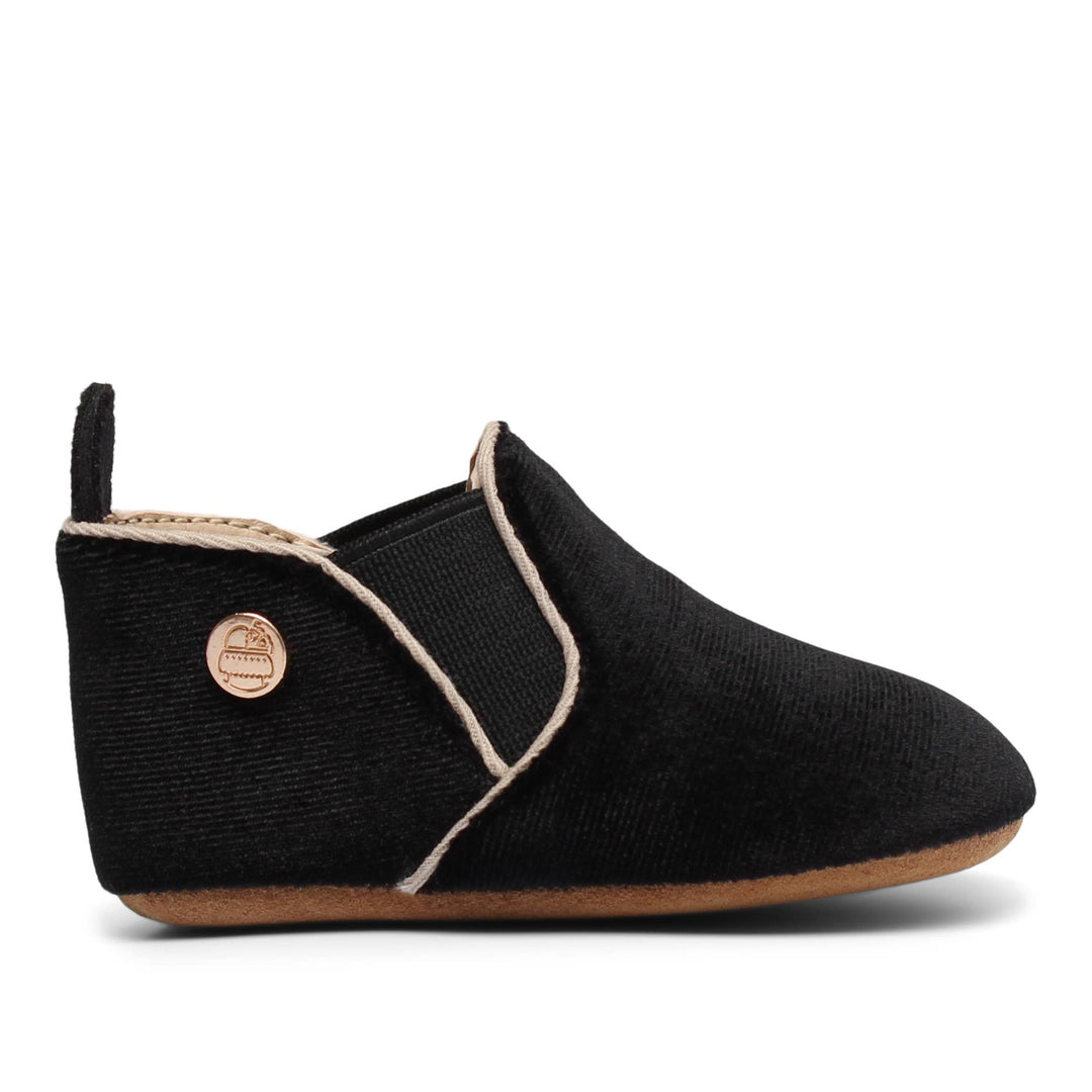 TBGB Black Velvet Baby Moccasin