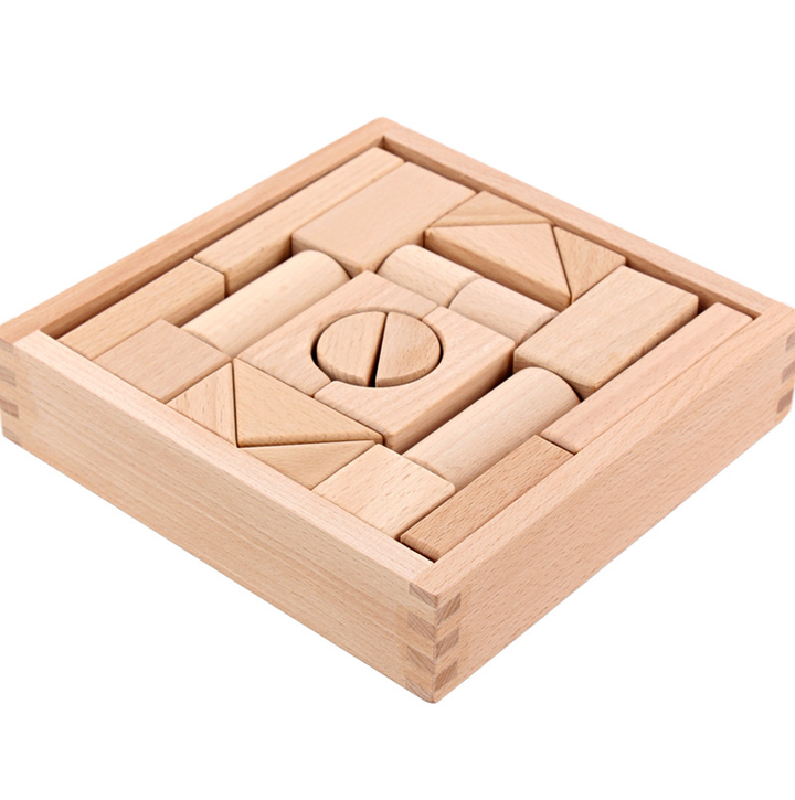 Wooden Toy Blocks Natural