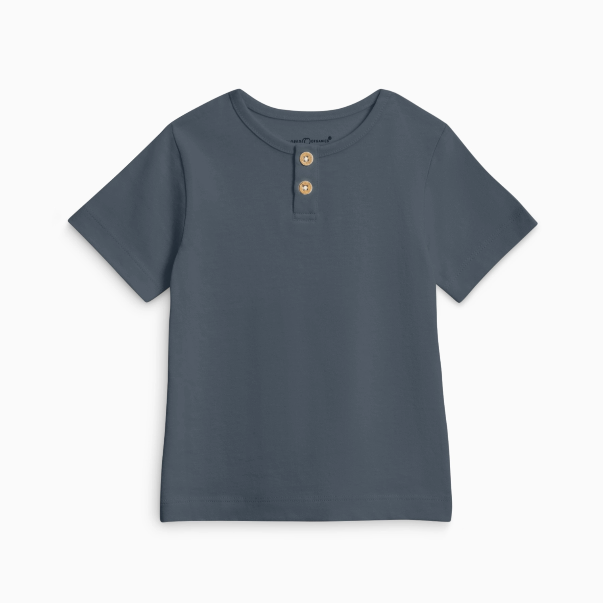 Reef Henley Crew Neck Tee - Harbor