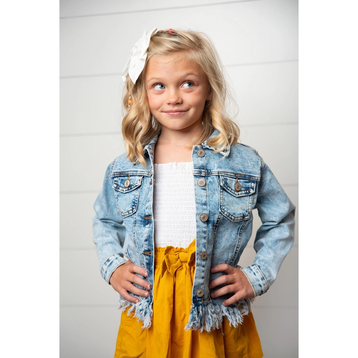 Faded Fringe Jacket