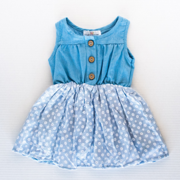 Rosie Country Day Dress - White Floral