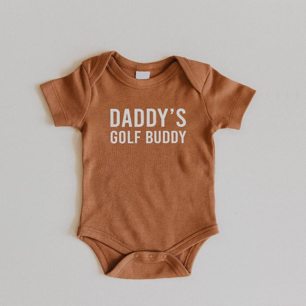 Daddy's Golf Buddy - Camel Onesie, Baby Bodysuit