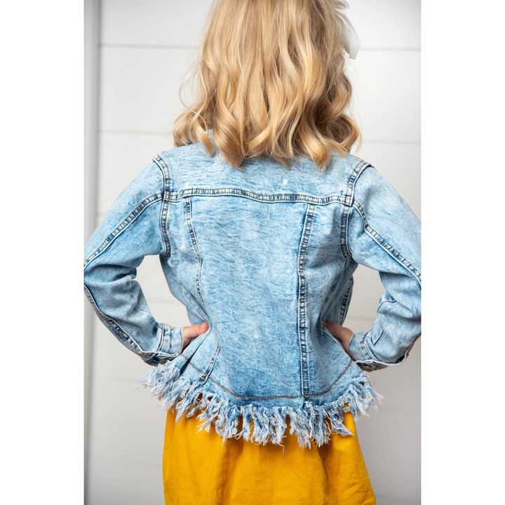 Faded Fringe Jacket
