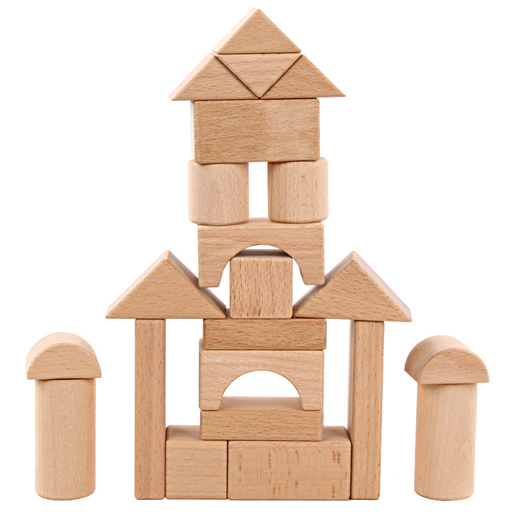Wooden Toy Blocks Natural
