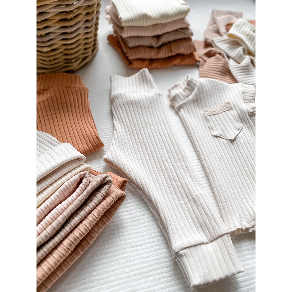 Baby leggings / Soft Ribbed Cotton