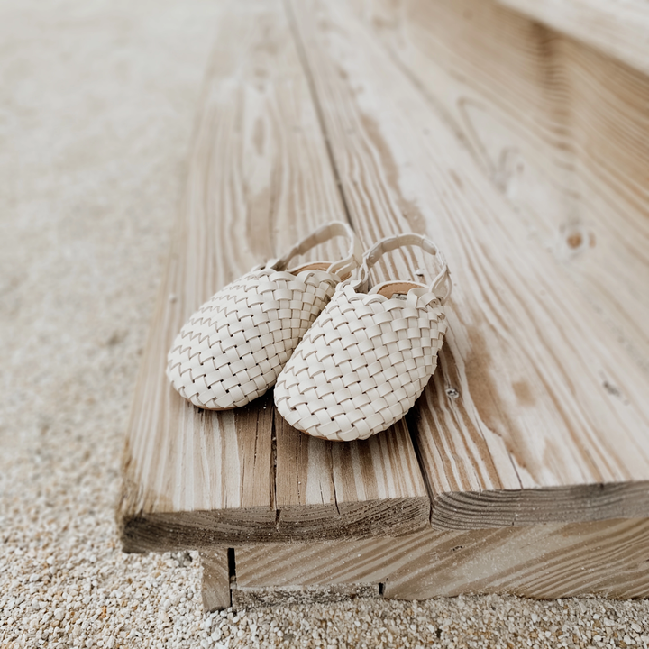 Woven Mules Sandals | Kids Hand Woven Loafer | Mykonos