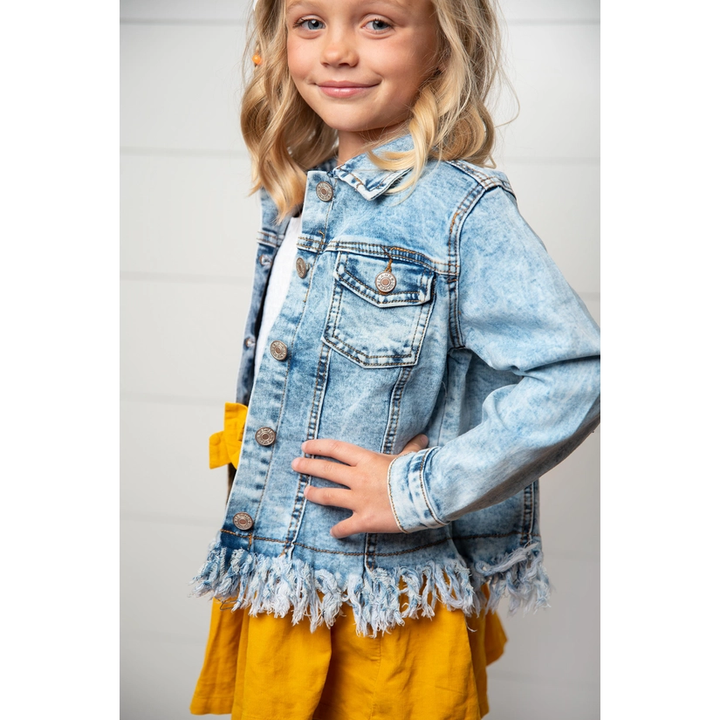 Faded Fringe Jacket