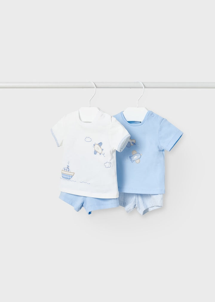 4 Piece Knit Set Sky