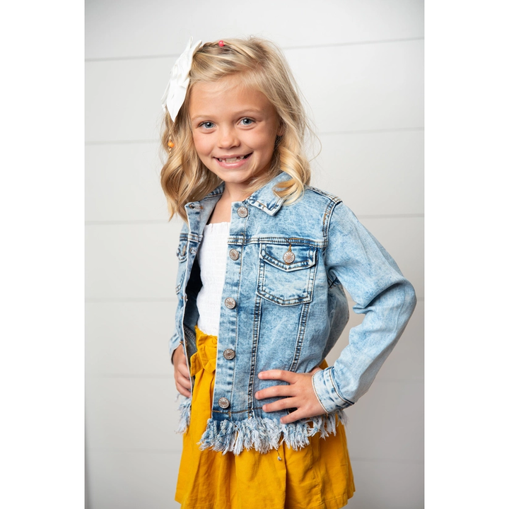 Faded Fringe Jacket