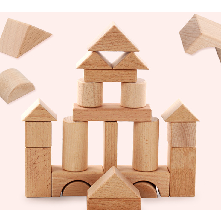 Wooden Toy Blocks Natural
