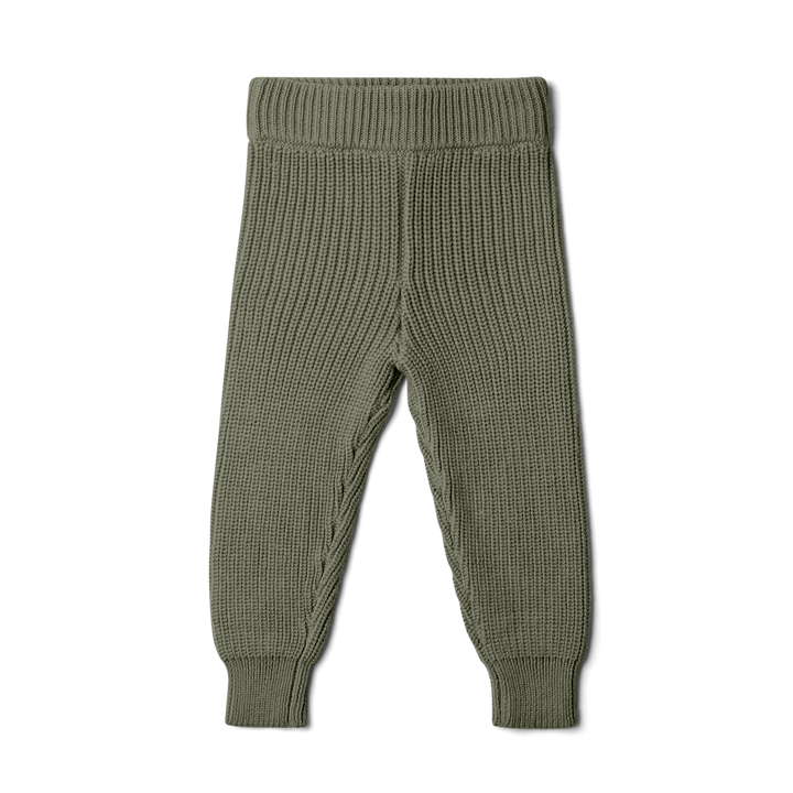 Organic Cotton Knit Pants - Noble Fir
