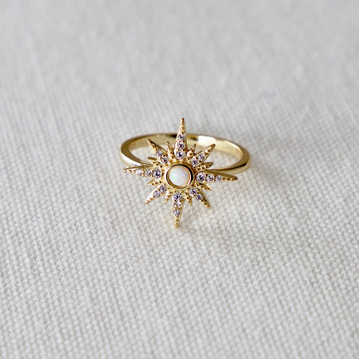 OPALITE STARBURST RING