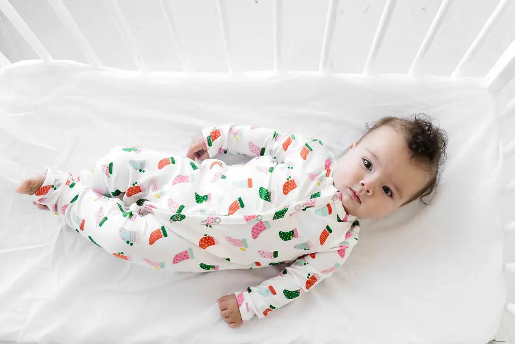 Baby Pajama in Christmas Stockings