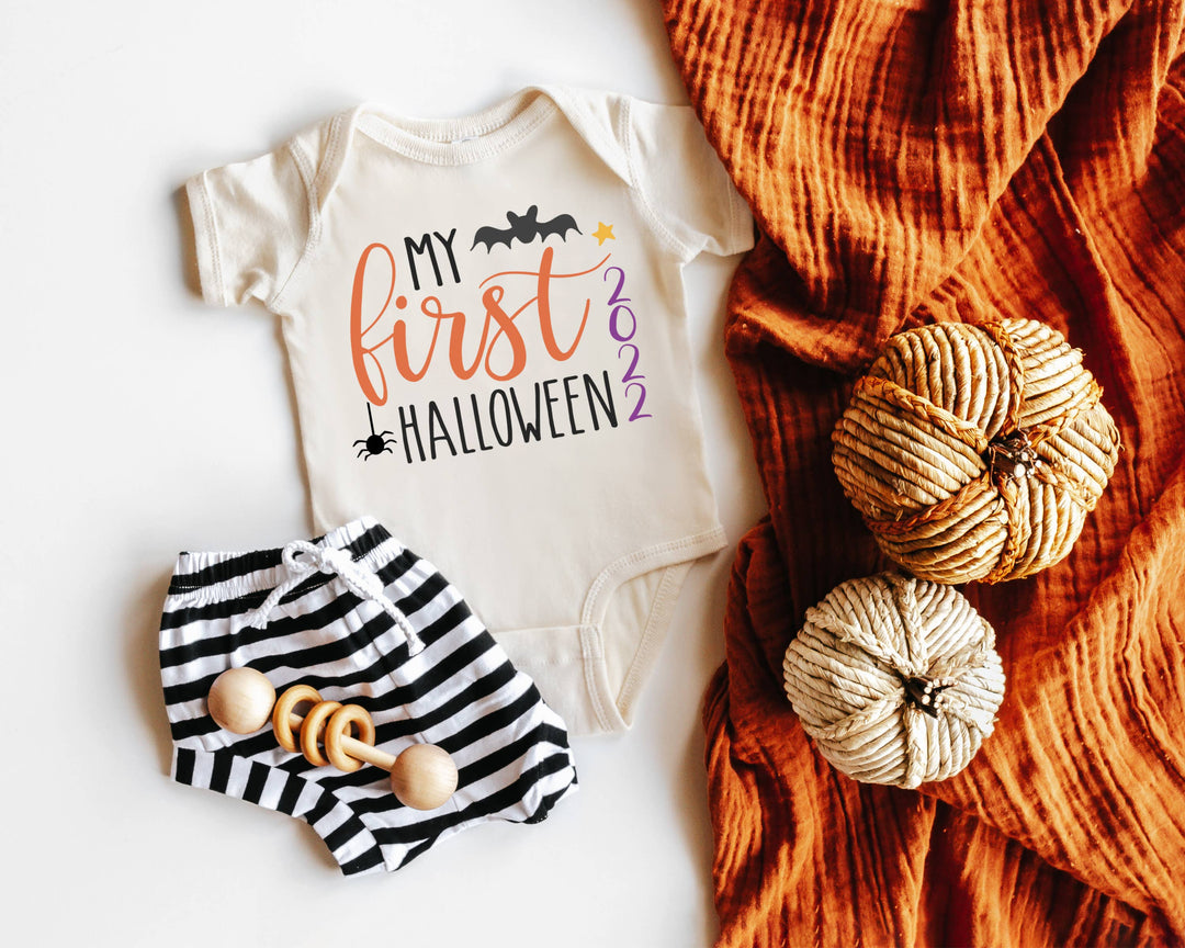 My 1st Halloween 2022 Natural Color Baby Bodysuit