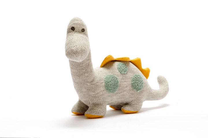 Large Grey Organic Cotton Diplodocus Dinosaur Plush Toy